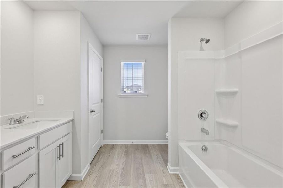Furnished interior view inside a new home in Parkside at Grayson, Grayson (Image 17).