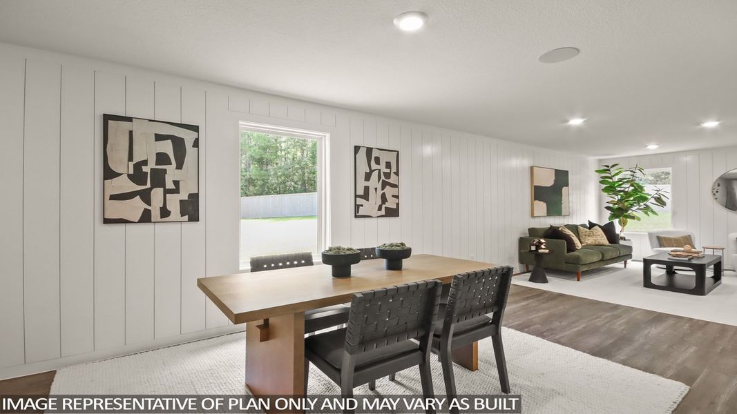 Furnished interior view inside a new home in Lexington Heights, Willis (Image 7).