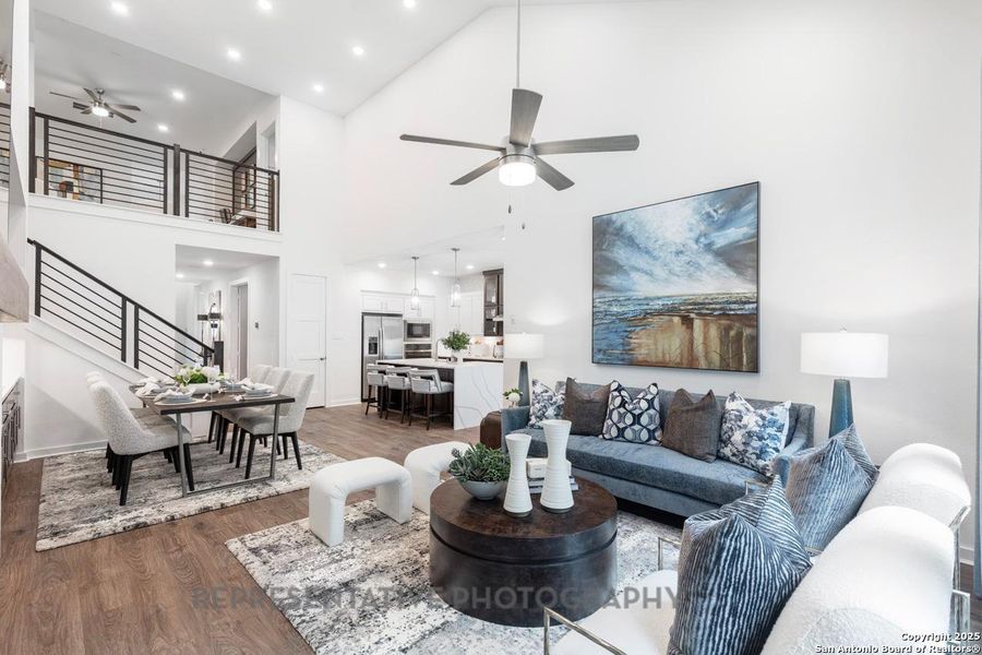 Furnished interior view inside a new home in The Crossvine, Schertz (Image 22).