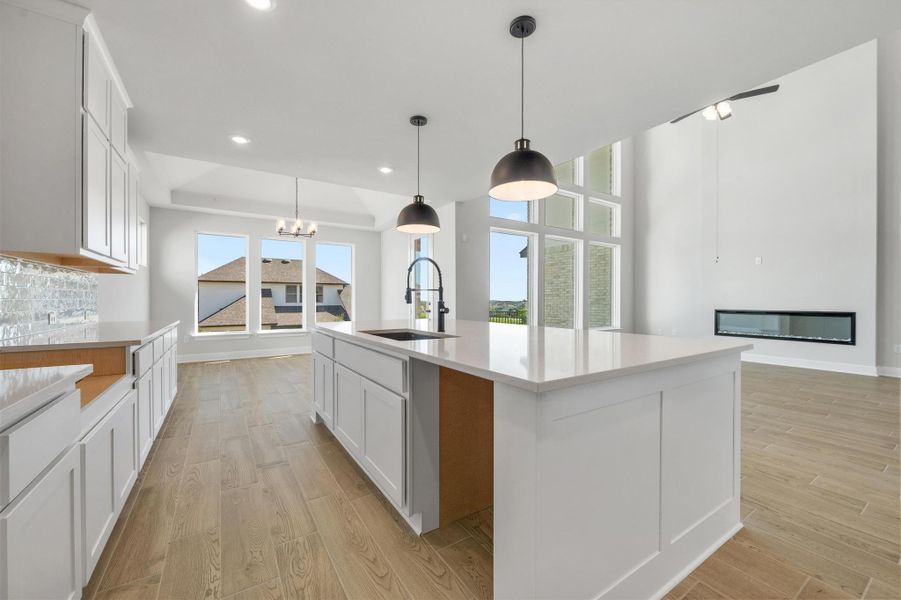 Furnished interior view inside a new home in Provence, Austin (Image 6).