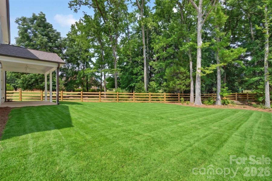 Exterior details and patio area of a home in , Matthews (Image 2). Exterior details and patio area of a home in , Matthews (Image 2).