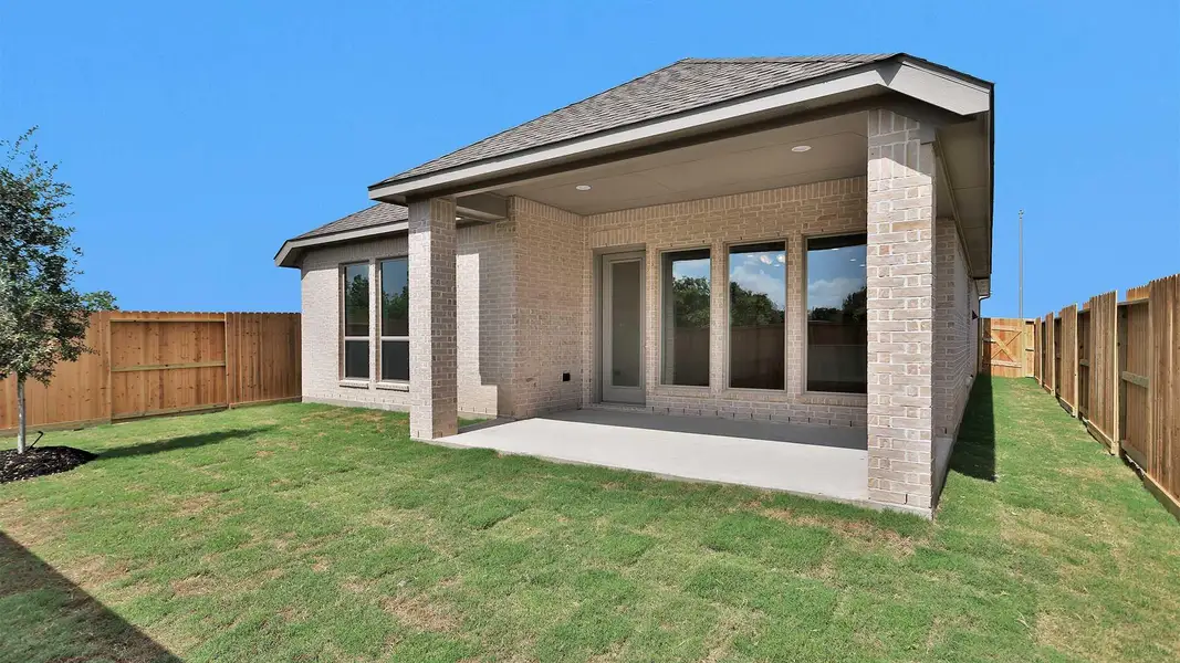Exterior details and patio area of a home in Valencia, Manvel (Image 3). Exterior details and patio area of a home in Valencia, Manvel (Image 3).