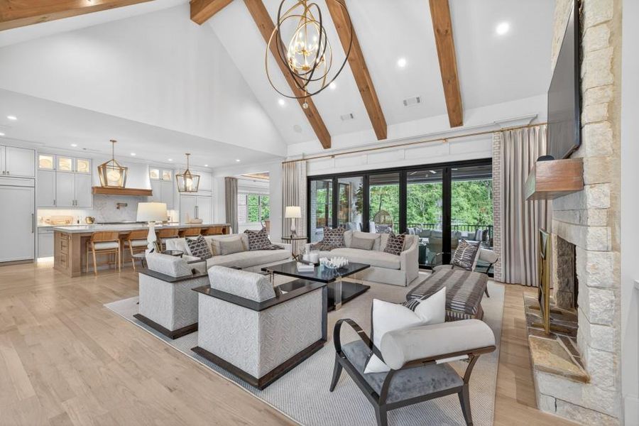 Furnished interior view inside a new home in , Braselton (Image 19).
