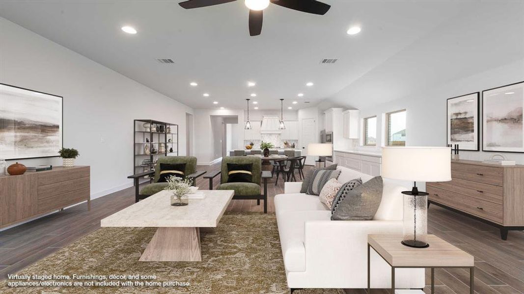 Furnished interior view inside a new home in Hillstead 50', Lavon (Image 13).