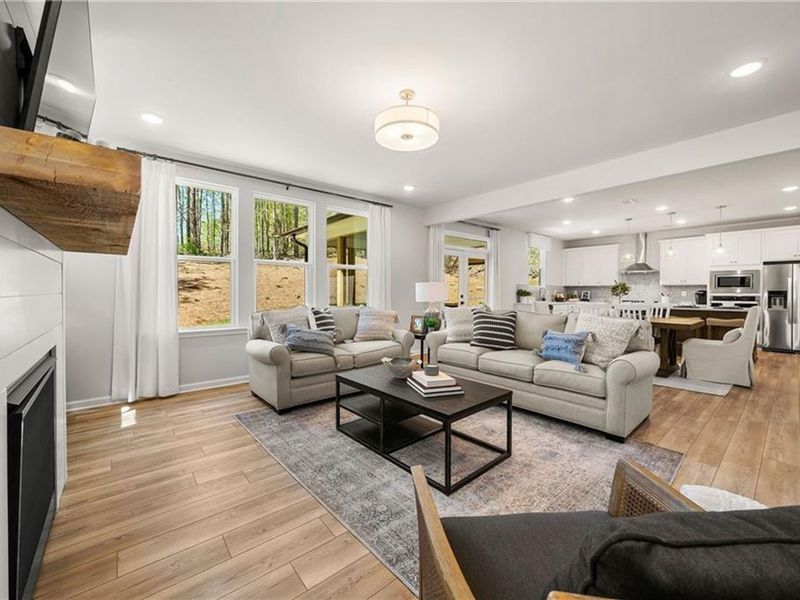 Furnished interior view inside a new home in Riverwood, Dallas (Image 19).