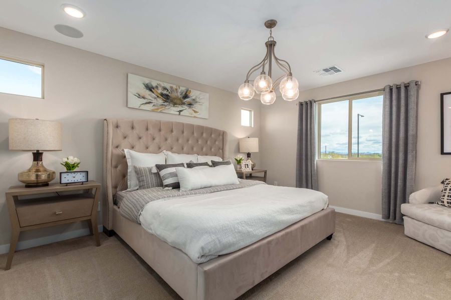 Representative furnished interior of a home built from the Prescott by Risewell Homes in The Villages at North Copper Canyon – Valley Series, Surprise (Image 6).