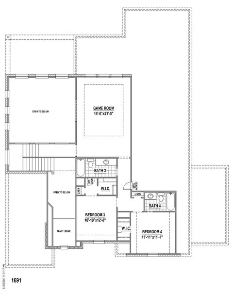 Plan 1691 2nd Floor (3C)