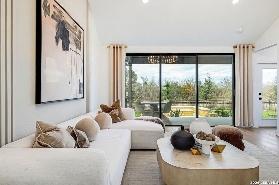 Furnished interior view inside a new home in Nopal Valley, San Antonio (Image 24).
