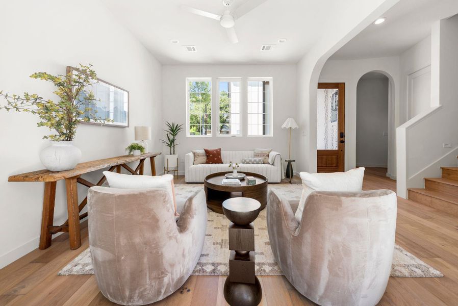 Furnished interior view inside a new home in , Austin (Image 14). Furnished interior view inside a new home in , Austin (Image 14).