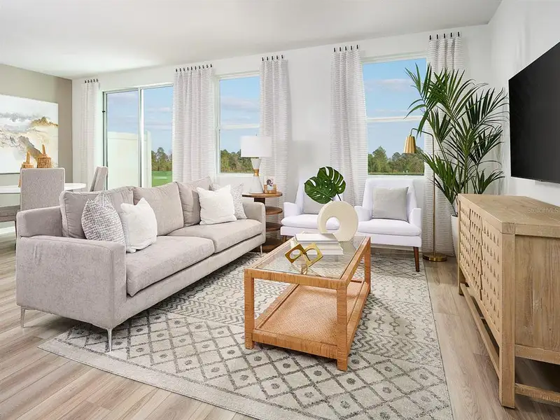 Furnished interior view inside a new home in Cagan Crossings West, Clermont (Image 5).