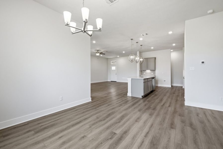 Representative unfurnished interior of a home built from the The 2205 by Stylecraft Builders in The Homestead, Temple (Image 7).