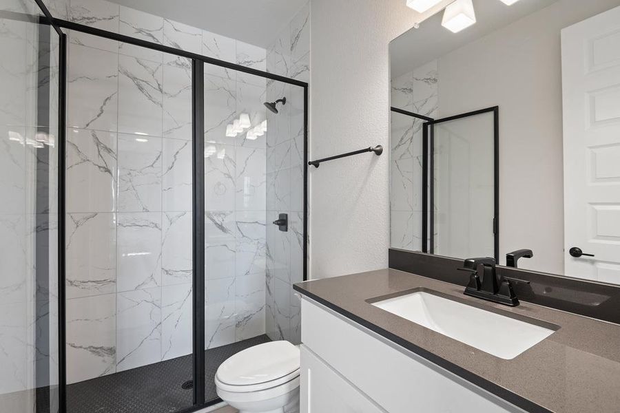 Furnished interior view inside a new home in Park Collection at Lariat, Liberty Hill (Image 11). Furnished interior view inside a new home in Park Collection at Lariat, Liberty Hill (Image 11).