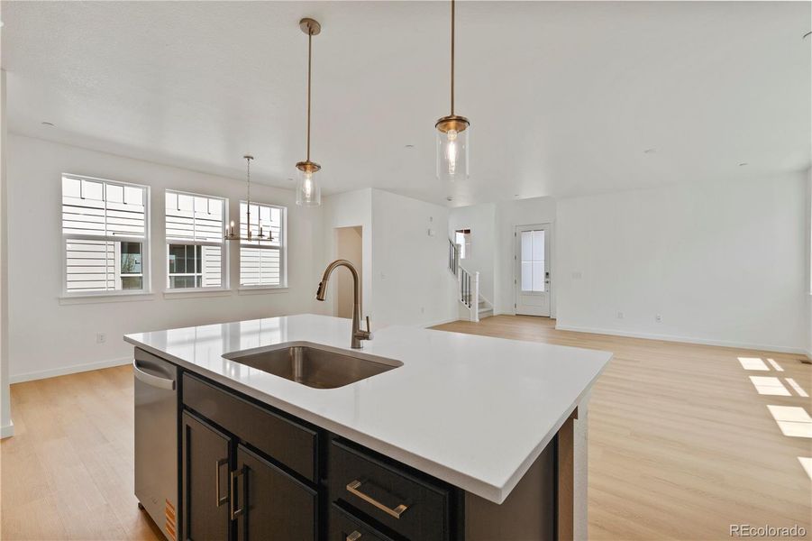 Furnished interior view inside a new home in Westerly, Erie (Image 6).