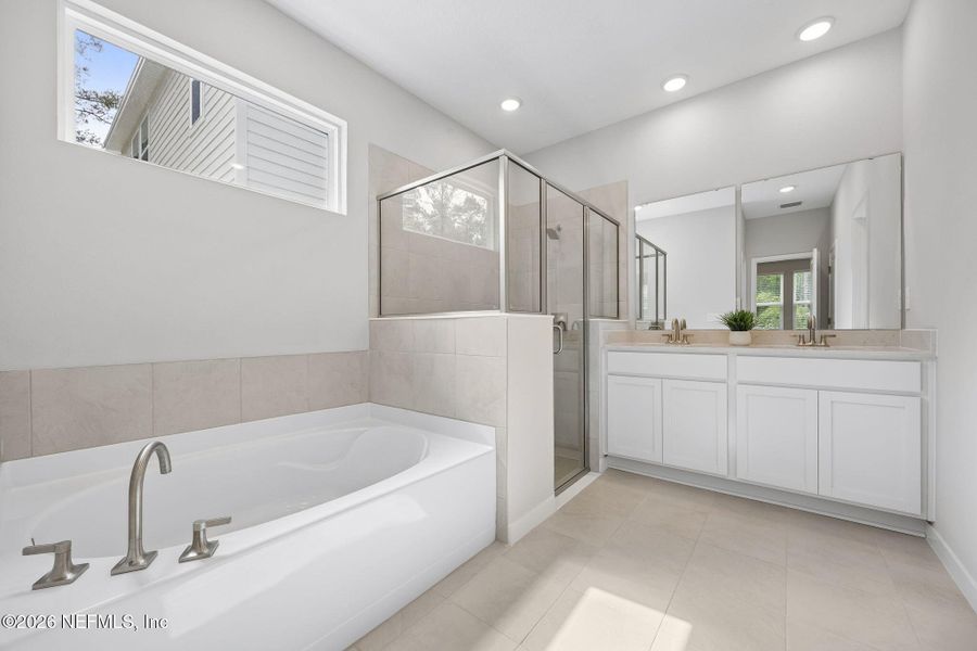 Furnished interior view inside a new home in Concourse Crossing, Fernandina Beach (Image 9). Furnished interior view inside a new home in Concourse Crossing, Fernandina Beach (Image 9).