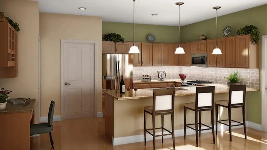 Representative furnished interior of a home built from the Capri by Epcon Communities in The Villas at Pinewood, Asheboro (Image 6).