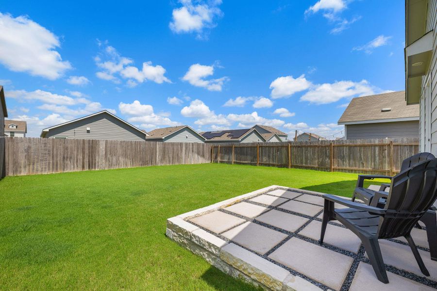Upgraded patio extends your outdoor living space and creates the perfect place for relaxing or outdoor entertaining. Upgraded patio extends your outdoor living space and creates the perfect place for relaxing or outdoor entertaining.