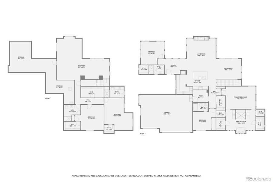 2D floor plan layout of this home in , Parker, CO (Image 3).
