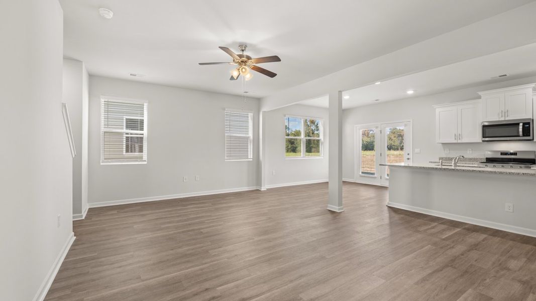 Representative unfurnished interior of a home built from the Somerset by D.R. Horton in Highland Hills, Graniteville (Image 11).