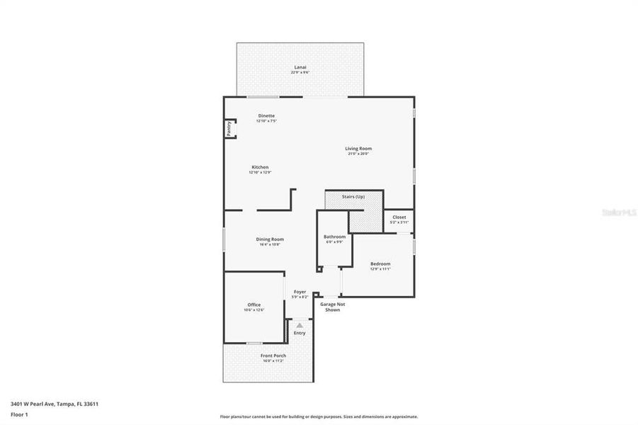 2D floor plan layout of this home in , Tampa, FL (Image 5).