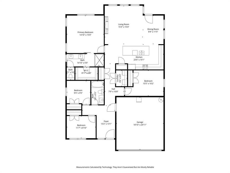 2D floor plan layout of this home in , Dallas, TX (Image 4).