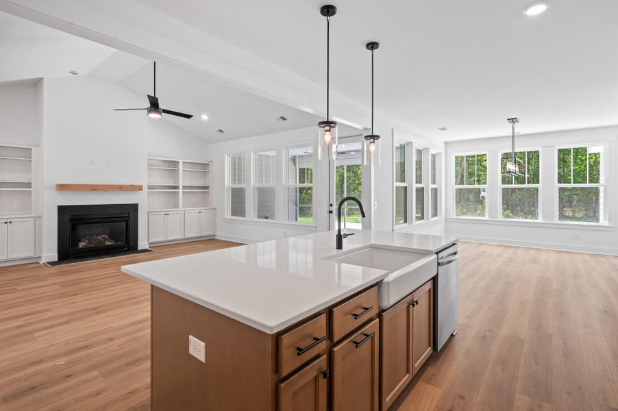 Furnished interior view inside a new home in , Cross (Image 8).