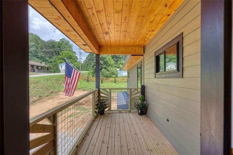 Exterior details and patio area of a home in , Blue Ridge (Image 20).