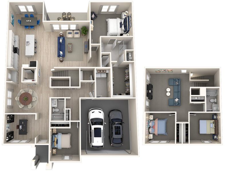 2D floor plan layout for the The Patriot by Meritage Homes in Lakehaven - Premier Series, Farmersville, TX (Image 4). 2D floor plan layout for the The Patriot by Meritage Homes in Lakehaven - Premier Series, Farmersville, TX (Image 4).