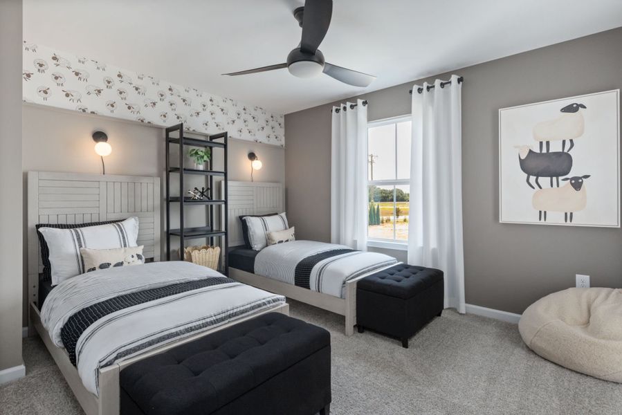 Furnished interior view inside a new home in Providence Oaks, Fuquay Varina (Image 13).