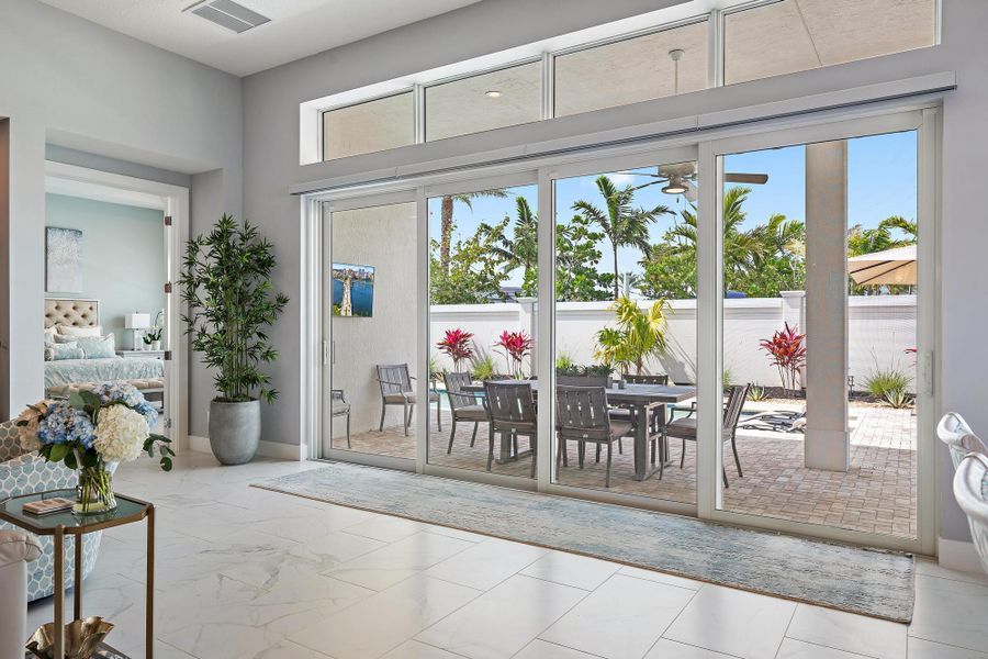 Furnished interior view inside a new home in , Palm Beach Gardens (Image 18).