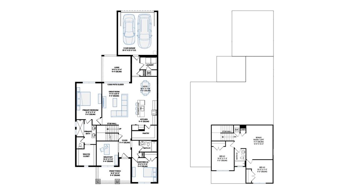 2D floor plan layout for the Tradewind by Cardel Homes in SeaFlower, Bradenton, FL (Image 7). 2D floor plan layout for the Tradewind by Cardel Homes in SeaFlower, Bradenton, FL (Image 7).