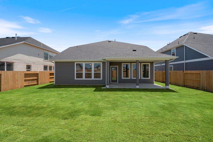 This back yard is where laughter echoes during family get-togethers, where kids run freely, and where you find solace after a long day.