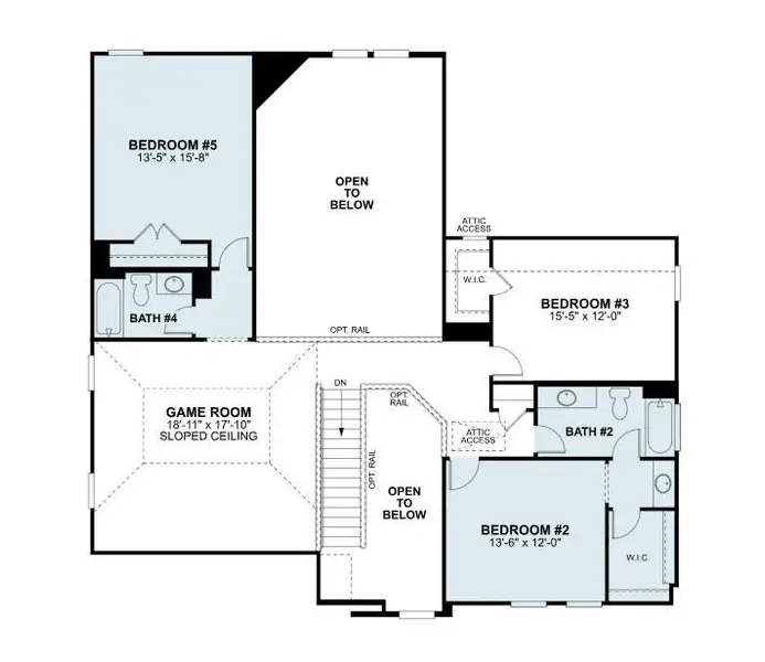 2D floor plan layout of this home in Sorella, Tomball, TX (Image 5). 2D floor plan layout of this home in Sorella, Tomball, TX (Image 5).