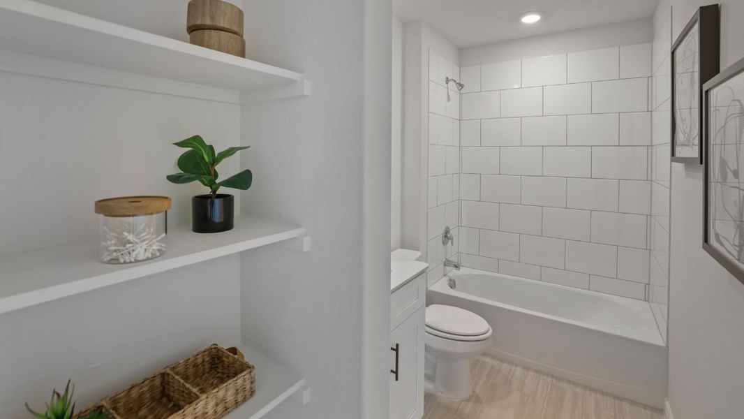 Representative furnished interior of a home built from the Ozark by D.R. Horton in Augusta Square, Fort Worth (Image 35). Representative furnished interior of a home built from the Ozark by D.R. Horton in Augusta Square, Fort Worth (Image 35).