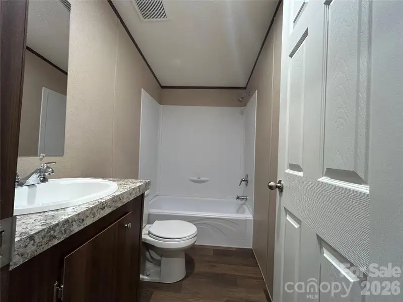 Hall Bath with Tub, shower and sink
