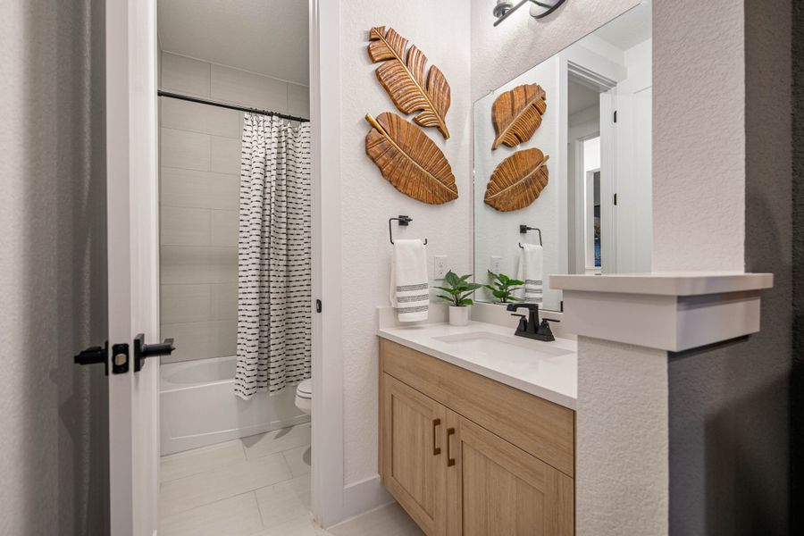 Furnished interior view inside a new home in Sweetwater, Austin (Image 17).