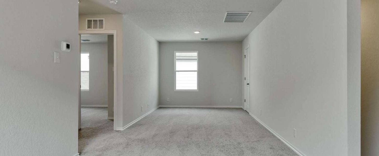 Representative unfurnished interior of a home built from the McKinney by Ashton Woods in Hennersby Hollow, San Antonio (Image 15). Representative unfurnished interior of a home built from the McKinney by Ashton Woods in Hennersby Hollow, San Antonio (Image 15).