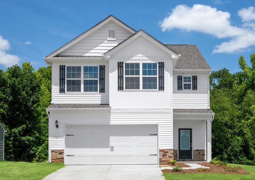 The Burke is a beautiful two-story home. The Burke is a beautiful two-story home.