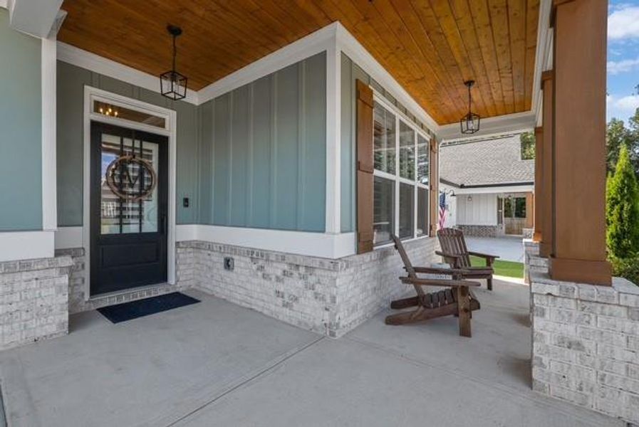 Exterior details and patio area of a home in , Canton (Image 23).