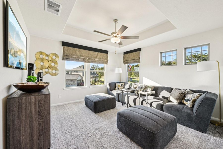 Furnished interior view inside a new home in The Landing, New Caney (Image 27).