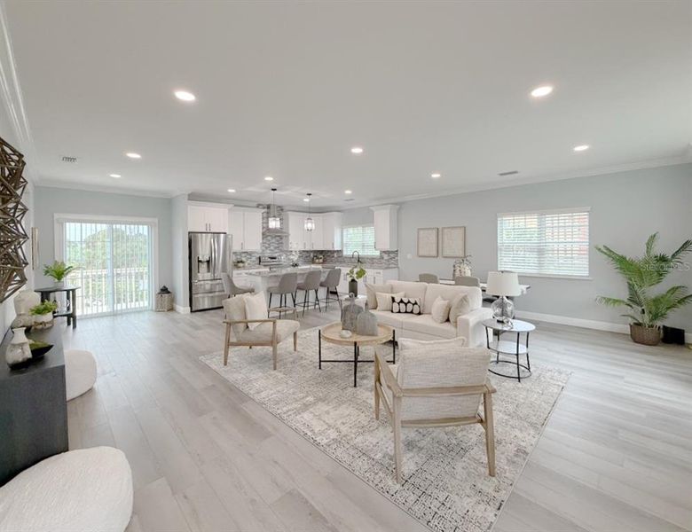 Furnished interior view inside a new home in , Tarpon Springs (Image 3). Furnished interior view inside a new home in , Tarpon Springs (Image 3).