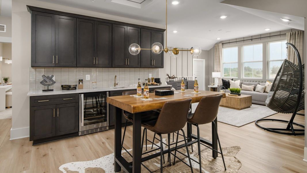 Brook Run Villas by DRB Elevate in Fort Mill SC - Loft with wet bar