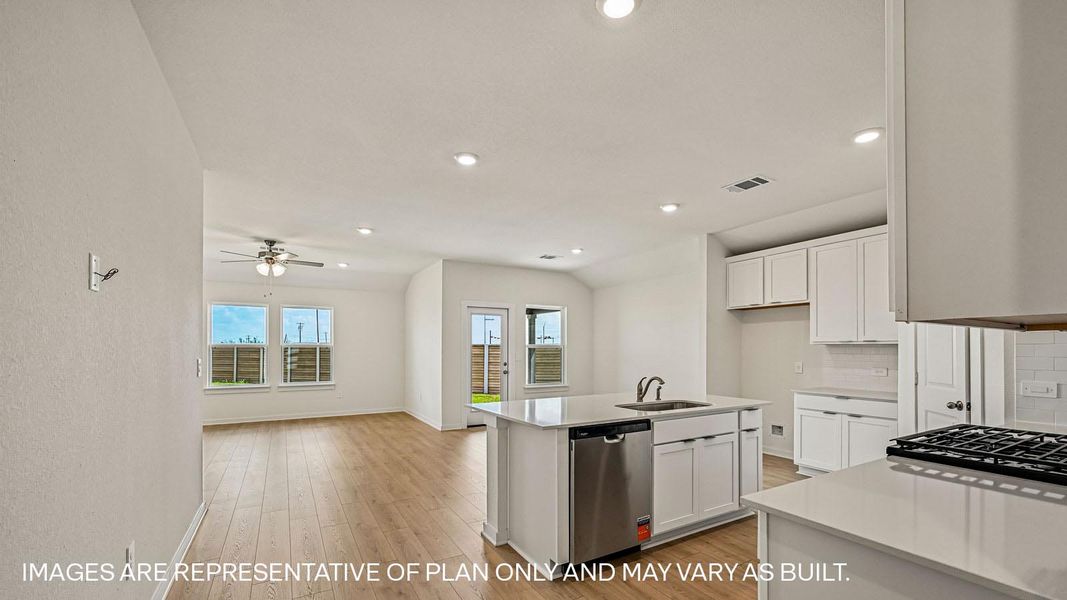 Representative furnished interior of a home built from the The Irvine by D.R. Horton in Monarch Ranch, Manor (Image 12).