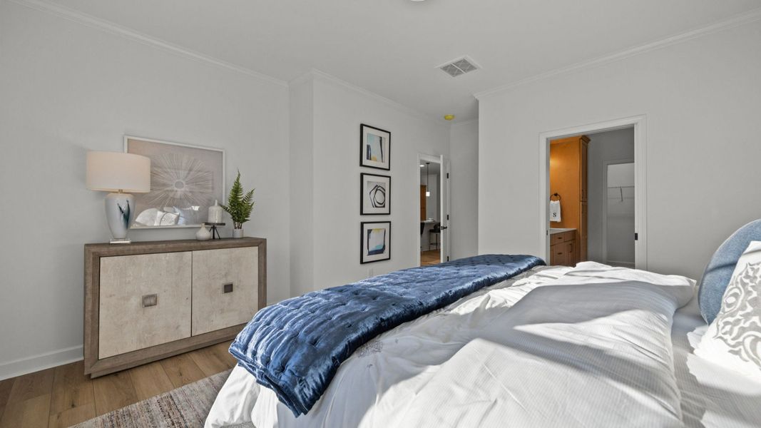 Representative furnished interior of a home built from the Victoria by Epcon Communities in Village at Maple Leaf Farm, King (Image 15).