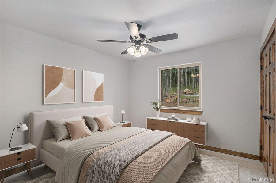 Bedroom 3- Virtually staged