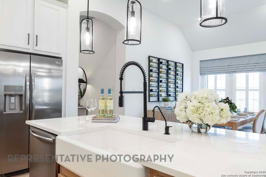 Furnished interior view inside a new home in Davis Ranch: 45ft. lots, San Antonio (Image 37).