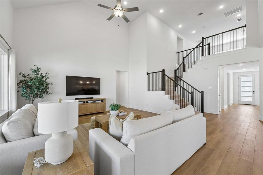 Furnished interior view inside a new home in Painted Tree, McKinney (Image 12).