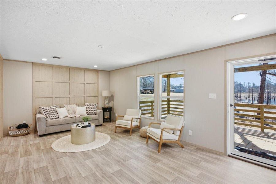 Furnished interior view inside a new home in , Cross (Image 23). Furnished interior view inside a new home in , Cross (Image 23).