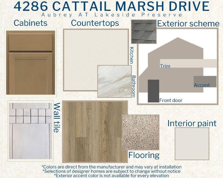 Aubrey - Colors for this home