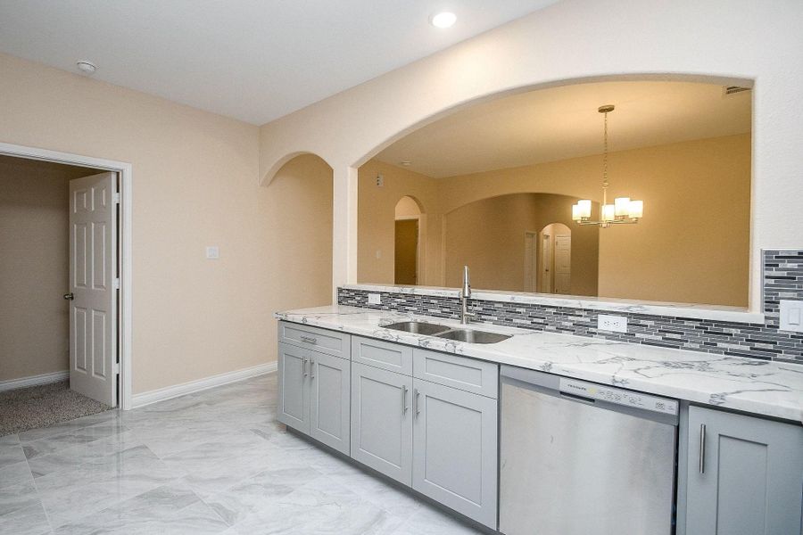 Furnished interior view inside a new home in , Houston (Image 9).