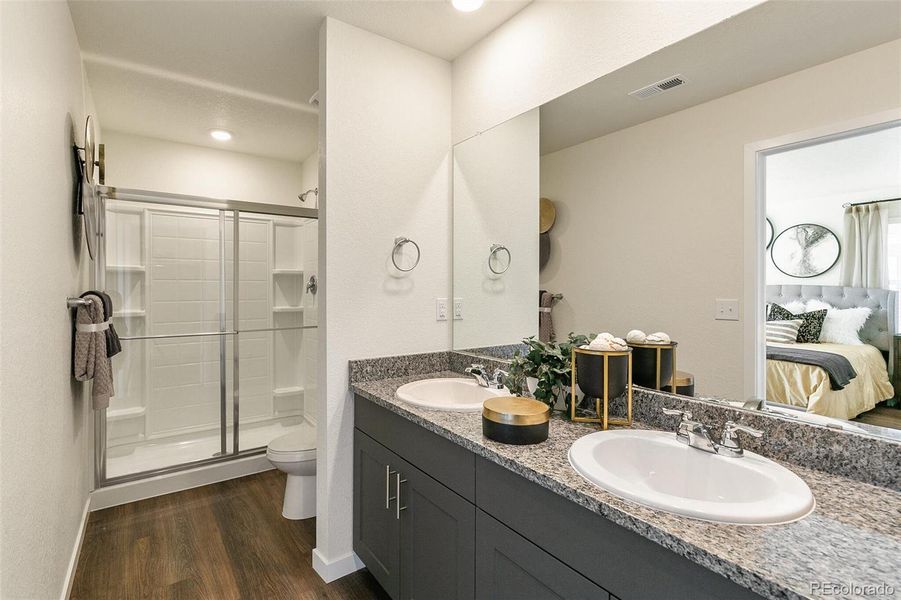 Furnished interior view inside a new home in Settlers Crossing, Commerce City (Image 15).